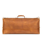 34" Beast Duffle Bag in Tobacco, back view with smooth panel and top handle