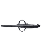 Shotgun Sleeve in Black, top view showing the slim profile and both carry handles