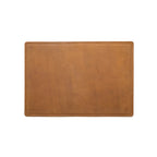 Leather Desk Pad New Design in Tobacco, empty top view