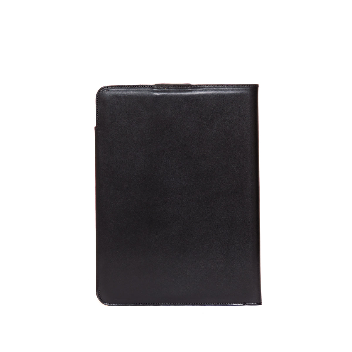 C.S. Lewis Medium Portfolio in Raven Black, closed back view