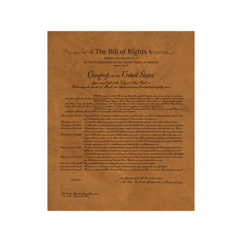 US Bill of Rights with Amendments | Constitution of the United States ...