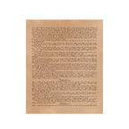 Leather Constitution of the United States - Natural, page three with Articles III and IV printed on tan leather