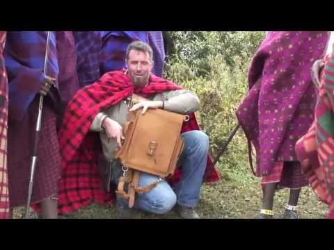 Leather Backpack Spear Throwing Contest