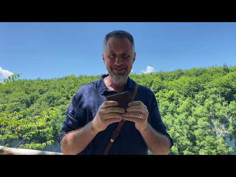 Medium Bifold Leather Wallet Review at Plitvice Lakes National Park in Croatia