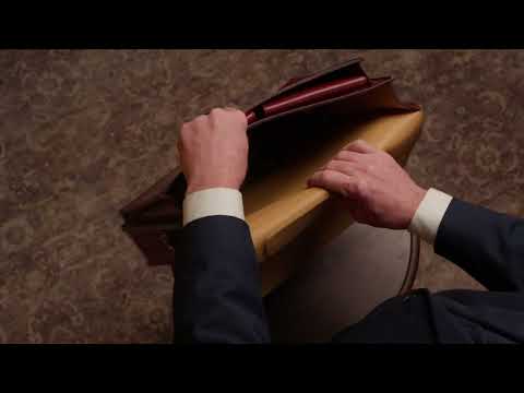 Quality Italian Leather Briefcase Livingstone
