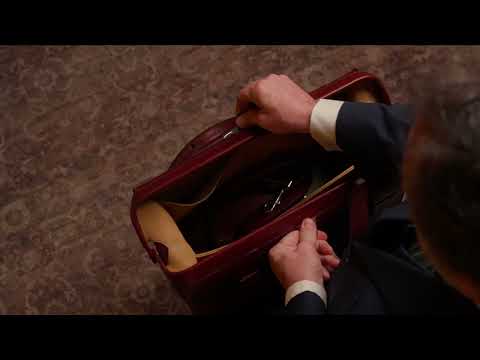 Quality Italian Leather Briefcase Blackstone