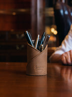 Leather Pen Cup Holder
