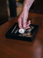 Simple Leather Valet Tray
